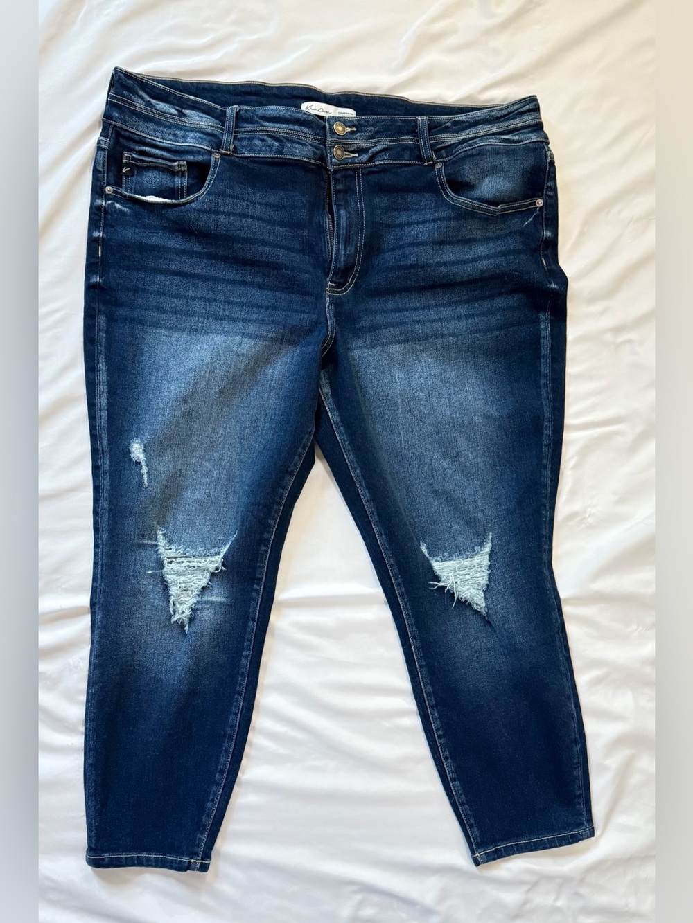 KanCan Indigo Ripped High-Rise Skinny Jeans